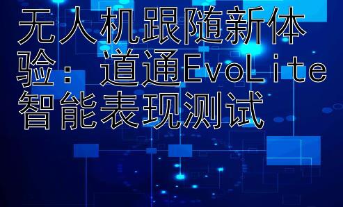 无人机跟随新体验：道通EvoLite智能表现测试