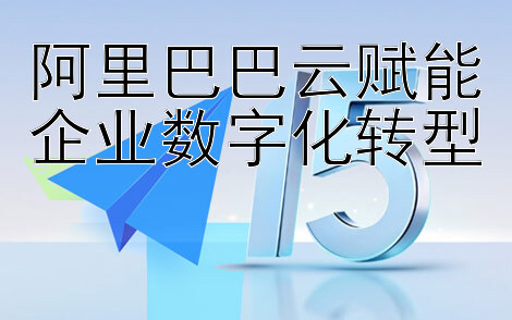 阿里巴巴云赋能企业数字化转型