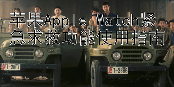 苹果Apple Watch紧急求救功能使用指南